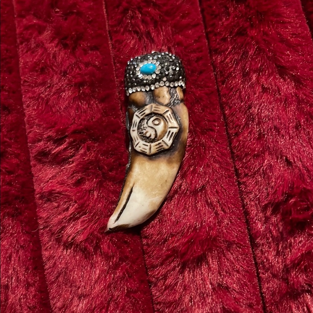 Decorative Pendant with Turquoise and Silver Accents